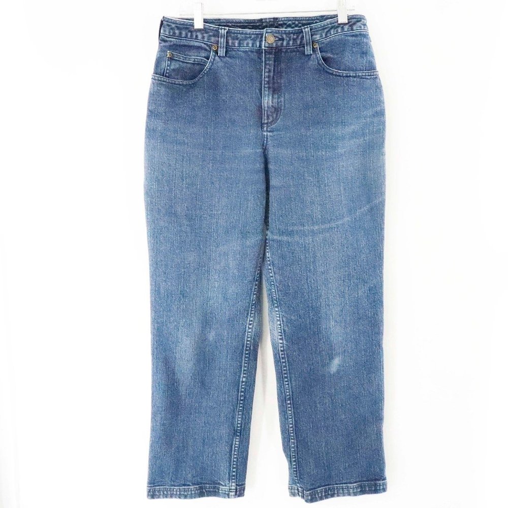 DULUTH Bootleg Hi Rise Jeans Knee